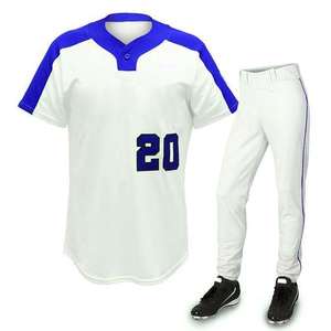 Conjunto de Uniforme de Béisbol Personalizado ODM/OEM, Nuevo Diseño con Cuello en V, Ropa Deportiva Transpirable, Antibacteriana, Tallas Grandes, Personalizable - Product Image 1