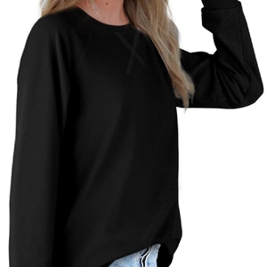 Sudadera de mujer al por mayor jersey con logotipo bordado a granel algodón polar calidad premium ropa esencial de moda para mujer - Product Image 2