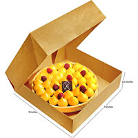 Boîtes de boulangerie en carton couleur personnalisées 9x9x2.5 avec fenêtre pour tartes, biscuits, pâtisseries, gâteaux de 9 pouces - Papier sérigraphié gaufré