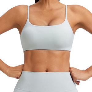 Sujetador deportivo de nailon Spandex transpirable de alta calidad Tallas grandes Estilo simple con impresión de transferencia de calor - Product Image 3