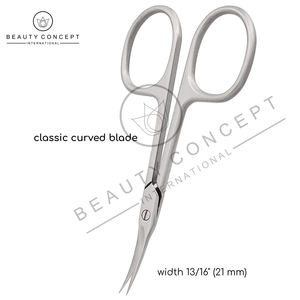 Ciseaux à cuticules professionnels en acier inoxydable à lame droite pour manucure et pédicure – Concept International Nail - Product Image 2