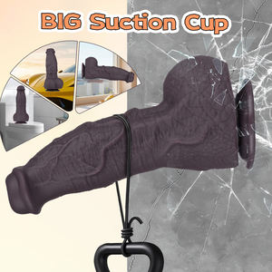 Realistischer Silikon-Dildo, Riesig, Dick, Weich, Anales Sexspielzeug mit Saugnapf für Freihändiges G-Punkt-Spiel, Riesenpenis-Spielzeug für Frauen - Product Image 4