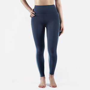 Taille élastique de fitness taille haute de qualité supérieure, pantalon leggings de yoga para mujer avec logo de sublimation personnalisé - Product Image 3