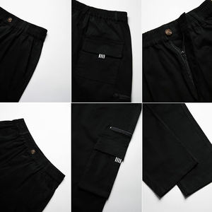 Pantalones de chándal de gran tamaño para hombre con logotipo personalizado Streetwear Jogger pantalones con bolsillos de carga sostenible y asequible - Product Image 5