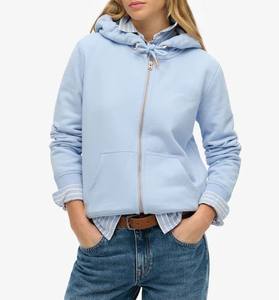 Sweat-shirt à capuche surdimensionné personnalisé pour femme, en molleton de coton respirant, design tendance streetwear, hiver, fermeture éclair intégrale, deux poches - Product Image 4