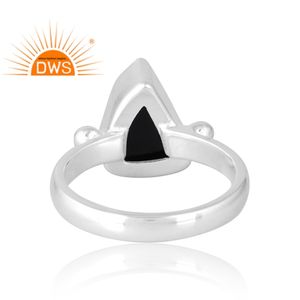 แหวนพลอยออบซิเดียนธรรมชาติสีเงิน925ขายดีเครื่องประดับที่กำหนดเองสำหรับผู้หญิงของขวัญสำหรับผู้หญิงสำหรับเธอ - Product Image 2