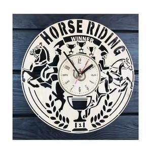 Vente en gros horloge murale moderne écologique en MDF travail au laser personnalisé bois peint mur silencieux artisanat en bois boîtes en bois panneaux muraux - Product Image 5