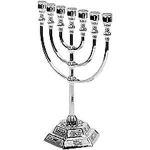 Soporte de vela Menorah de latón con acabado de pulido brillante Base redonda Diseño elegante Calidad superior para la decoración del hogar - Product Image 5