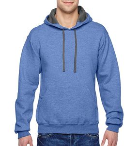 เสื้อฮู้ดแบบสวมหัวผ้าโพลีเอสเตอร์/ ผ้าฝ้ายทอโพลีเอสเตอร์แบบแห้งเร็วงานตามสั่งสำหรับฤดูหนาว - Product Image 1
