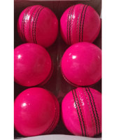 Balle de cricket en cuir véritable toutes couleurs faite à la main Six pièces en cuir tanné à l'alun de haute qualité