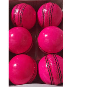 Pelota de Cricket de seis piezas hecha a mano de Cricket de cuero genuino de todos los colores hecha de cuero curtido de alumbre de alta calidad - Product Image 4