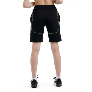 Short femme polaire cordon taille casual Jogging course 100% coton short de survêtement pour dames Logo personnalisé conception couleur noire - Product Image 6