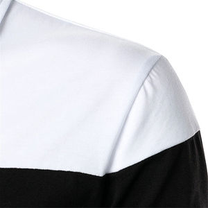 Camiseta Polo de algodón 100% personalizada informal de calidad superior para hombre, tela de lona con patrón transpirable y sólido de manga larga - Product Image 4