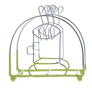 Porte-mouchoirs en acier inoxydable au design antique multicolore Porte-serviettes de table poli pour la décoration intérieure et hôtelière d'Inde - Product Image 5