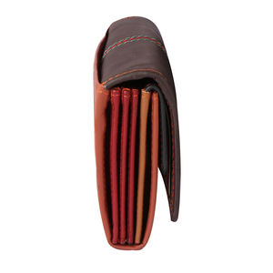 <b>Women's</b> New Design Long <b>Wallet</b> PU Leather Fashion Clutch Bag with Button Closure Cotton Lining Promotion Gift From India - Product Image 4