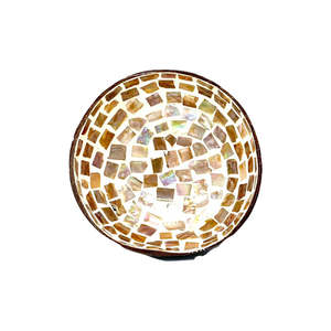 Laca de coco Seashell Bowls Vietnam Vajilla decorativa hecha a mano Mejor precio Venta al por mayor Exportación Embalaje de cartón - Product Image 1