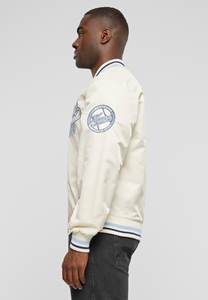 เสื้อแจ็กเก็ตผ้าซาตินพร้อมพิมพ์ซับลิเมชันสำหรับผู้ชายเสื้อแจ็กเก็ตบอมเบอร์เปิดไหล่2025ออกแบบได้ตามต้องการ - Product Image 4