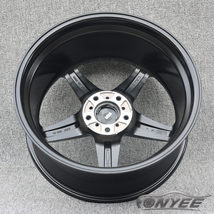 Jantes Fonyee Work Racing en alliage, 18 pouces, noires, 5 branches, décalées, PCD 5x114.3, à déport profond pour Civic <span class=keywords><strong>Jerry</strong></span> - Product Image 4