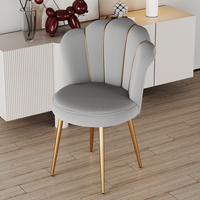 Chaise de salle à manger en velours rembourré de cuisine en tissu nordique bon marché pour hôtel chaises de salle à manger pour table de salle à manger
