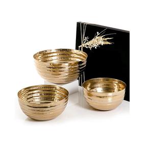 Juego de 2 cuencos decorativos de aluminio color dorado, forma y tamaño personalizados, cuenco para frutas, accesorios para mesa. - Product Image 5