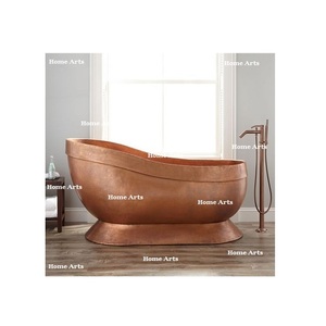 Conception fantastique baignoire en cuivre qualité exclusive taille et forme personnalisées baignoire pour la maison hôtel salle de bain utilisation - Product Image 2