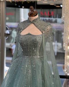 ชุดราตรีสีดำประดับเลื่อมสีทอง ผ้าสเตรช คริสตัล เพชร ไข่มุก คอวี ซิป ทรงเอไลน์ ทรงเอ็มไพร์ หรูหรา ยาวกรอมพื้น - Product Image 3