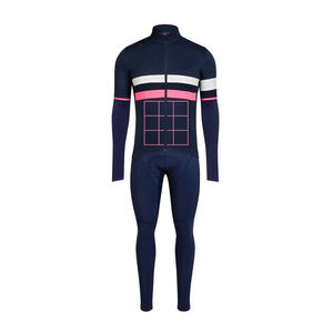 Ensemble de shorts et maillots de cyclisme personnalisés - Uniformes de cyclisme en gros 100% polyester respirant à séchage rapide, couleurs et logos personnalisés - Product Image 1