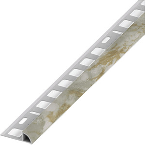 Profilo Angolare Jolly in PVC Grigio Marmorizzato mm. 8x2,5 Metri - Product Image 1