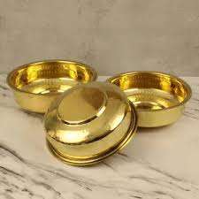 Bol en laiton artisanal indien, finition de qualité supérieure, bol à nouilles pour la décoration de la maison, table - Product Image 4