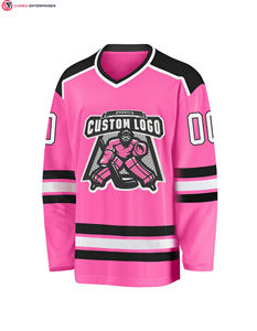 Camiseta de hockey reversible unisex con logotipo personalizado OEM chaqueta de uniforme de hockey sobre hielo unisex con nombre de equipo técnicas de impresión sublimadas - Product Image 5