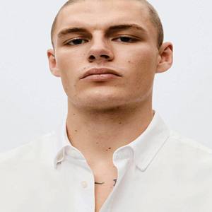 เสื้อเชิ้ตแขนยาวผู้ชาย, เสื้อลูกไม้ด้านหน้าไวกิ้งระบายอากาศลำลอง - Product Image 2