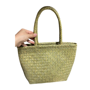 Bolsa artesanal tradicional de Vietnam, bolsa natural hecha a mano para regalos, comestibles, viajes y exhibición de decoración del hogar - Product Image 2