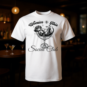 วีนนี่ส์ แอนด์ ทินนี่ส์ โซเชียล คลับเสื้อยืดมาร์ตินี่รูปสุนัขดัชชุนด์ที่ปรับแต่งได้ ออกแบบได้ตามต้องการ - Product Image 3