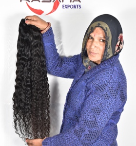 100% traitement aucun vietnamien Bundle couleur naturelle en gros tissage pas cher Machine Double trame vague profonde Extensions de cheveux humains - Product Image 2