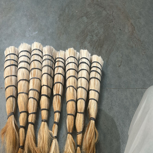 Meilleure qualité blanc/noir/mixte/gris clair vrais poils de queue de cheval simples et Double tirés Ana Mane Hair - Product Image 6