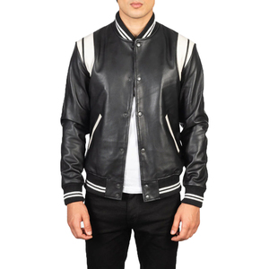 Custom Logo High Quality Chenille Embroidery Windproof Hooded Quilted Silk Lined Winter Casual Streetwear Varsity Men <b>Jacket</b> - Product Image 1