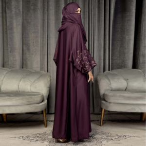 Haute qualité Niqab Abaya femmes musulmanes robe respirant une couche Nida tissu modeste vêtements islamiques femmes robe de prière - Product Image 6