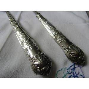 Vente en gros de service à salade en métal gaufré ensemble d'ustensiles de cuisine avec cuillère et fourchette pour un usage domestique - Product Image 2