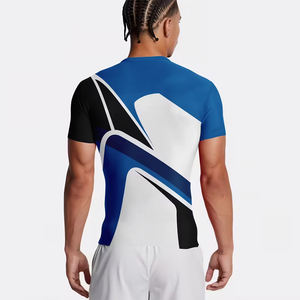 Camiseta de Manga Corta para Hombre, Protección UV, Ajustada, para Entrenamiento de MMA, Totalmente Sublimada, Fabricada en Pakistán - Product Image 3