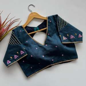 Soie de qualité supérieure avec chemisier de travail manuel Fabricant et fournisseur de Surat au taux le plus bas - Product Image 2