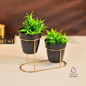 แจกันและกระถางดอกไม้โลหะเคลือบผงเคลือบผิวเหมาะสำหรับตกแต่งบ้านอย่างมีสไตล์และของตกแต่งห้องระดับพรีเมียม - Product Image 5