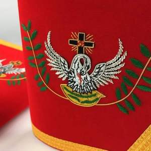 Faja Masonic Regalia con bordado a mano y flecos para eventos y logias masónicas - Product Image 3