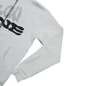 Sudaderas con capucha estampadas Puff personalizadas al por mayor de alta calidad, jersey con forro de satén y cuello con capucha de tela polar con bolsillo canguro - Product Image 6