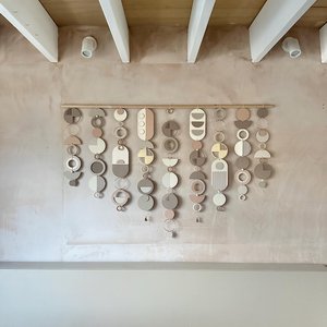 Rajasthani ที่แขวนติดผนังงานเย็บปะติดกระจกงานตกแต่งผนังทำจากไม้ทำมือหลากสี - Product Image 3