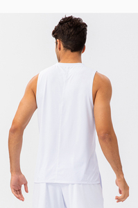 Fente conception hommes débardeurs Gym Fitness entraînement col rond séchage rapide haut de sport pour débardeur hommes - Product Image 2