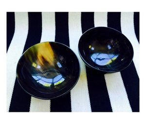 Bol en corne de luxe nordique Viking nordique vache médiévale taille moyenne fabriqué à la main bol en corne de service bol d'économie poli - Product Image 1