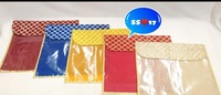 Saree indien imprimé Saree couverture tissu organisateur de stockage avec fenêtre transparente simple Saree couvre pour dames sac