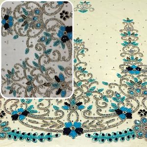 Arty RESS uuxury eeaded frfrican ACE ababric para ededding RESS EADS ececorated brombroidery ACE RIC Abric - Product Image 5