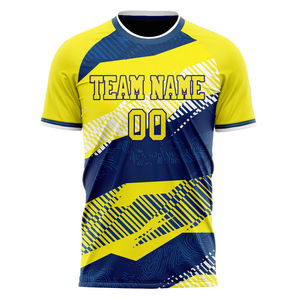 Conjunto de Uniforme de Fútbol Transpirable Unisex, Personalizable, con Pantalones Cortos Estampados, Servicio OEM, 100% Personalizado - Product Image 1