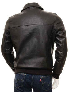Veste en cuir pour homme sur mesure, en cuir de vache véritable, respirante, imperméable, séchage rapide, manteau d'hiver, logo frontal, Sialkot Pakistan - Product Image 6